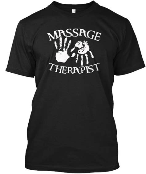 Massage Therapist T Shirt Black T Shirt Front