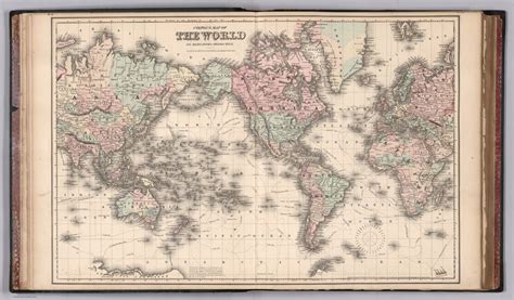 Coltons Map Of The World On Mercators Projection Colton Gw