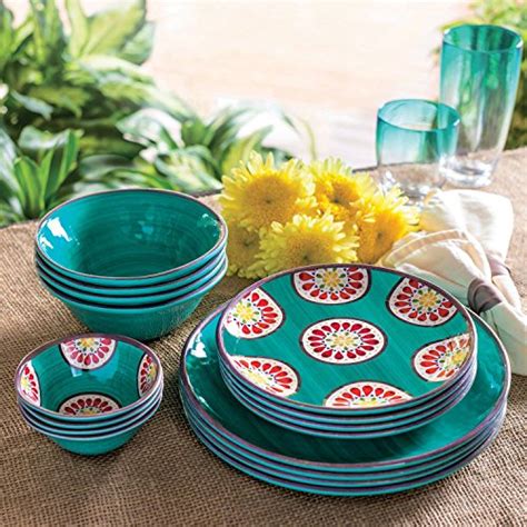 So they are qualitative and durable. Melamine Dinnerware 16-Piece Set outdoor indoor BPA Free ...