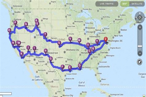This Map Shows The Ultimate U S Road Trip Road Trip T