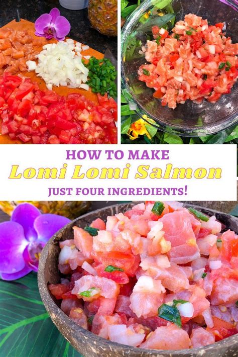 Lomi Lomi Salmon Hawaiian Side Dishes Seafood Recipes Hawaiian Food
