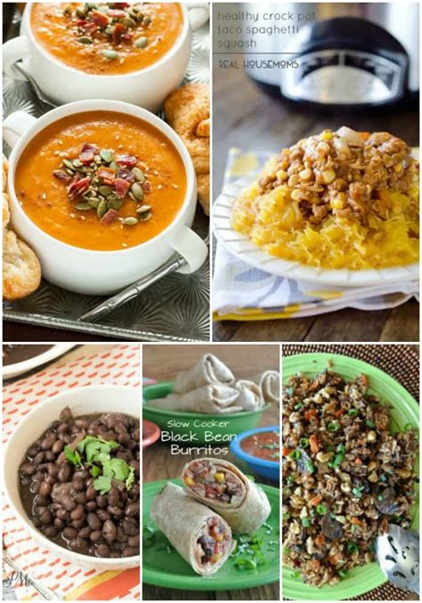 Traditionally crock pots are known for making soups, stews, chilis, curries, and other one pot meals. 25 Low Fat Crock Pot Recipes ⋆ Real Housemoms