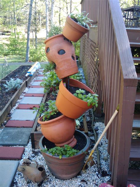 Tipsy Pots Done My Way If I Did This Again I Would Drive 3 Ft Of Rebar