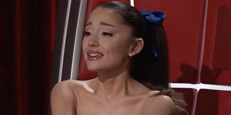 Ariana Grande Sobs On The Voice After Her Team Members Are Saved From Elimination