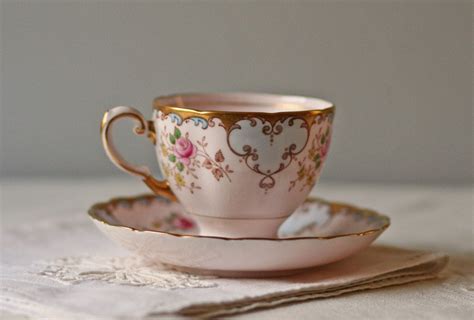 Vintage Tuscan Fine Bone China Tea Cup And Saucer Fancy Rose