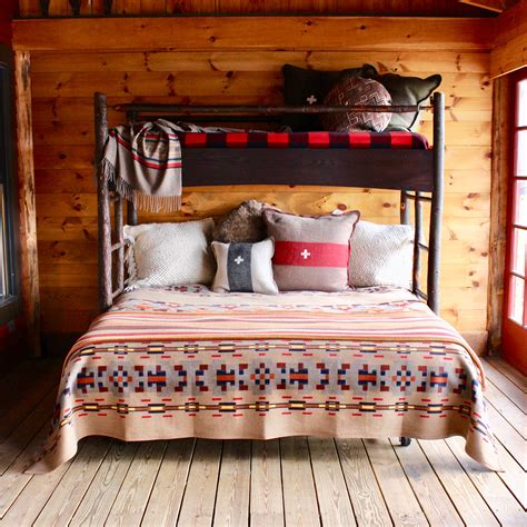 Phelps Bunk Bed Adirondack Rustic Beds And Furniture Dartbrook Rustic