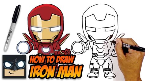 How To Draw Iron Man Avengers Step By Step Tutorial Youtube