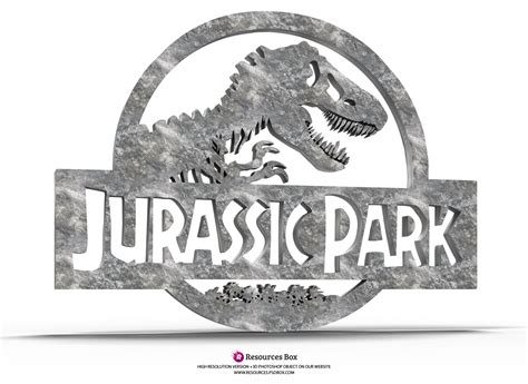 #jurassic park logo #jurassic park #typography #my design #just for fun. Jurassic Park 3D Photoshop Logo - Free design resources