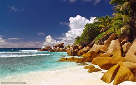 Tlcharger Fond Decran Seychelles Les Rocks Paume Fonds Decran