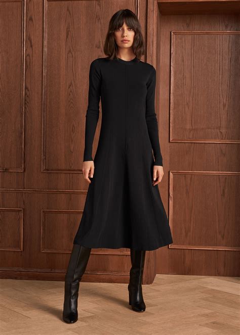 How To Get A Fabulous Black Knit Fit And Flare Dress On A Tight Budget