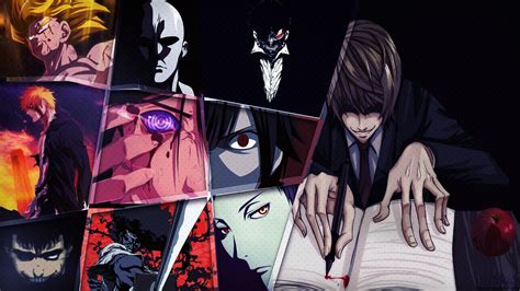 Desktop Wallpaper Crossover Anime Boys Anime Collage 4k Hd Image