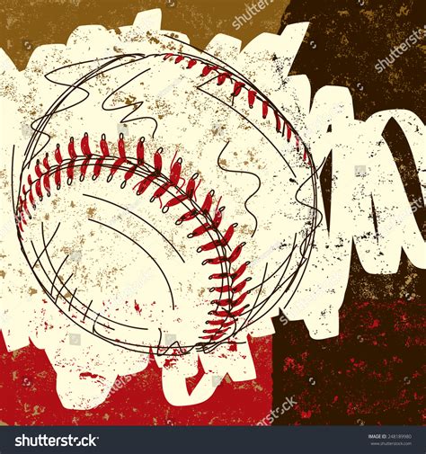 Baseball Background Stock Vector Royalty Free 248189980