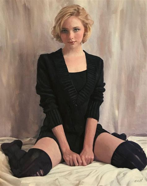 William Oxer F R S A Painting Read To Me Gouache On Canvas 2018