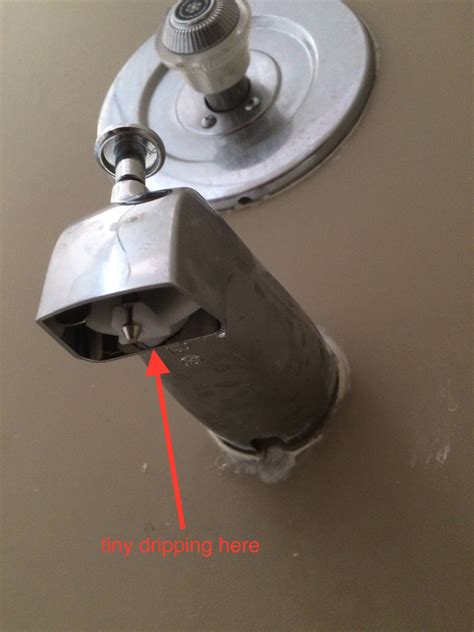 Check the faucet's position to verify that it is straight and aligned properly before tightening the retaining nuts with the basin wrench. plumbing - Bath tub spout still drips a little after ...