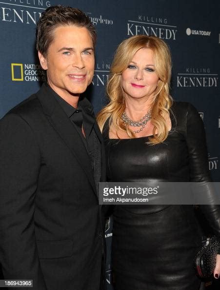 actor rob lowe and his wife sheryl berkoff attend the premiere of news photo getty images