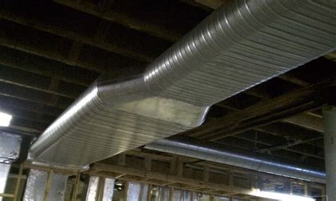 Oval Spiral Air Duct Hvac Duct Exposed Ceilings Hvac Maintenance