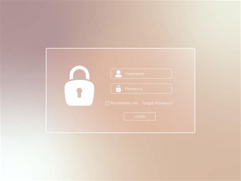 Premium Vector Login And Password Form Menu With Simple Icons On
