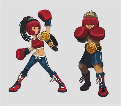 Boxing Champ Character Design Girl Game Character Design Character