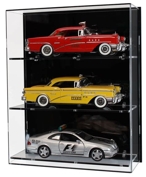 Acrylic Wall Display Case For Three 118 Scale Model Cars Diecast
