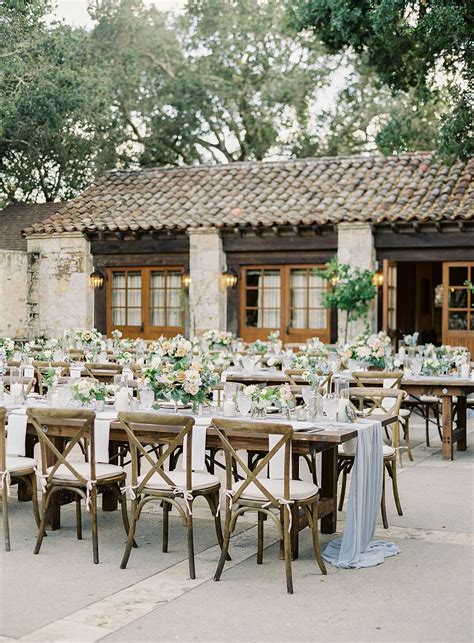 A Rustic French Blue Wedding At Holman Ranch In Carmel French Blue