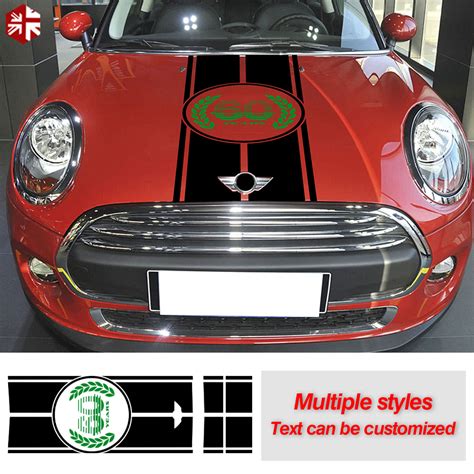 Car Hood Decal Engine Cover Vinyl Rear Trunk Tail Bonnet Stripes