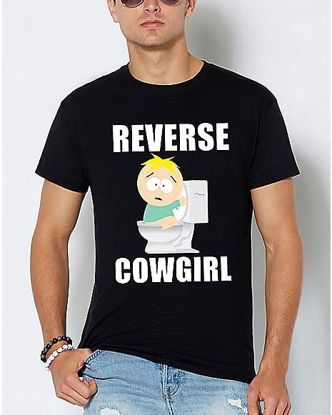 Reverse Cowgirl T Shirt South Park Spencers