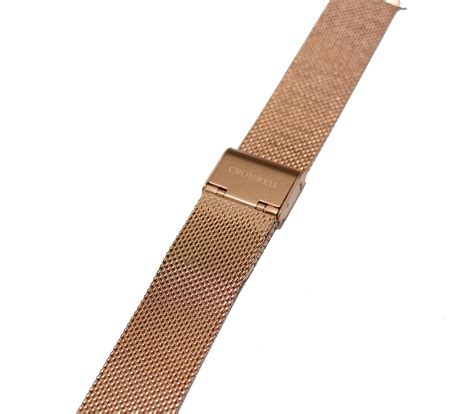 Watch Band 18mm Rose Gold Mesh For 36mm And 38mm Watch Cases