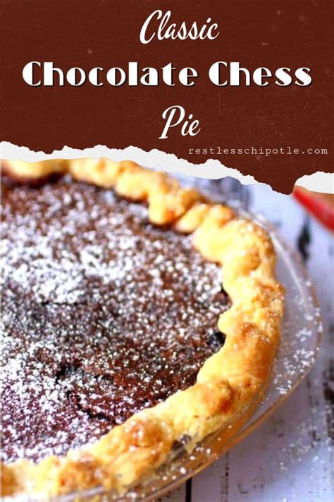 This Rich Dark Chocolate Chess Pie Is Made With Cocoa For Even More