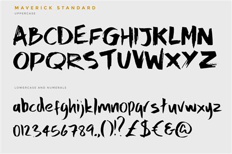 Maverick Font Design Cuts