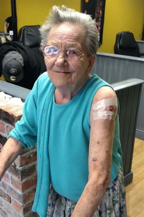 new ink sadie got her first tattoo at the age of 79 best tatto first tattoo spine tattoos for