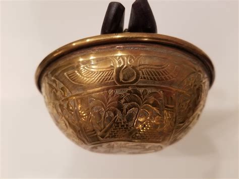 Antique Egyptian Brass Bowl Etsy