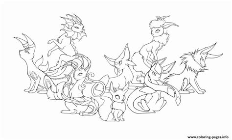 Sylveon And Eevee Coloring Pages Pokemon Coloring Page Eevee Sylveon