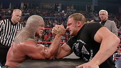 Scott Steiner Vs Triple H — Arm Wrestling Match On This Day In 2002 Youtube