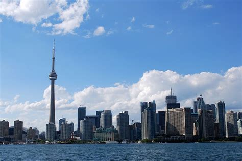 Hd Wallpaper Cn Tower Under Cloudy Sky During Daytime Architecture