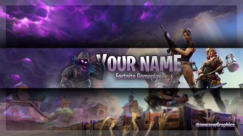 Free Fortnite Youtube Banner By Zewzewgraphics On Deviantart