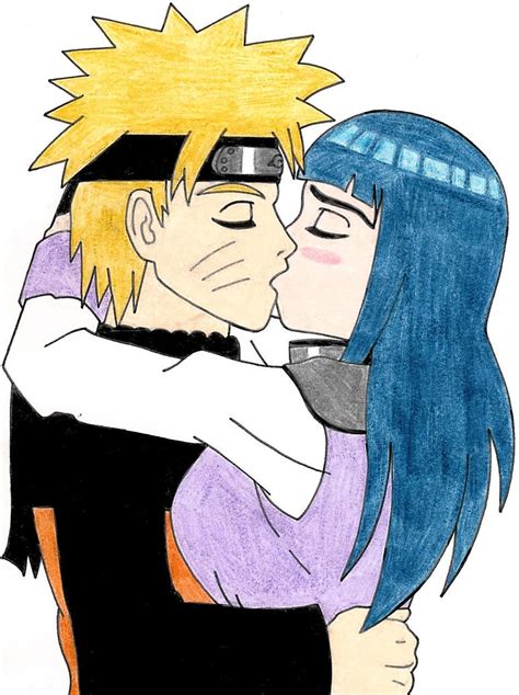 Naruto And Hinata Kissing By Animeangelartist1990 On Deviantart