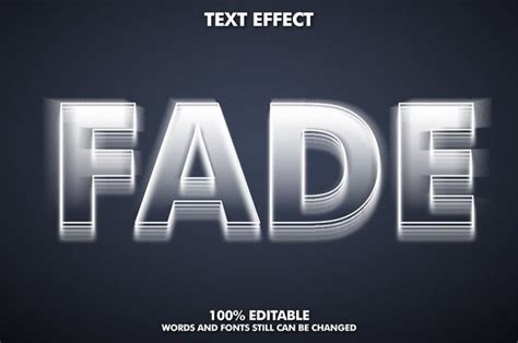 Download Fade Text Effect Editable Font For Free Text Effects