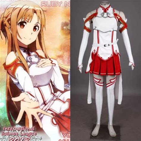 Sword Art Online Anime Online Asuna Yuuki Cosplay Costume Phụ Nữ