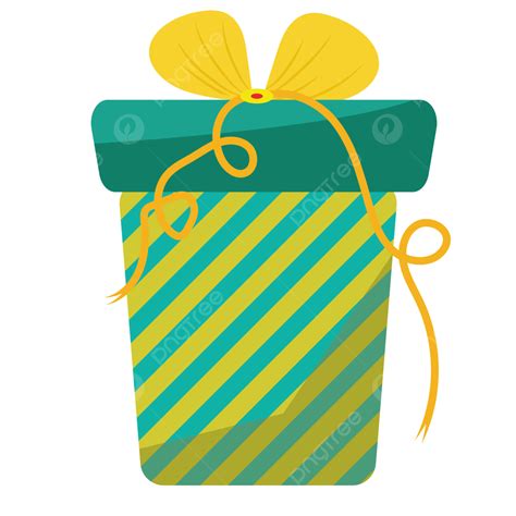 Gambar Kotak Hadiah Natal Dengan Pita Kuning Kotak Hadiah Kotak