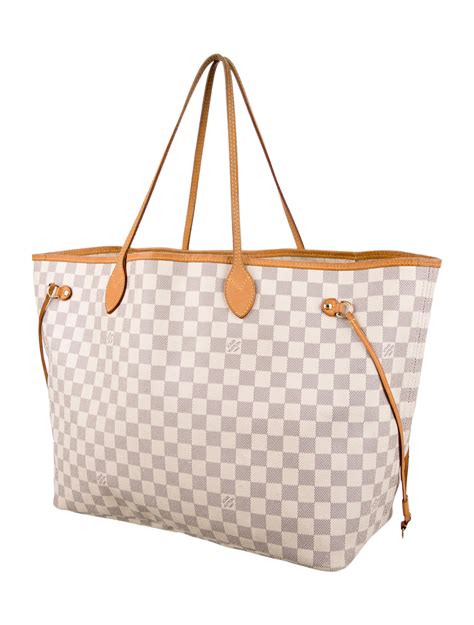 Louis Vuitton Damier Azur Neverfull Gm Handbags Lou65824 The Realreal