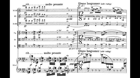 Arnold Schönberg Suite Op 29 1925 26 For Septet Youtube