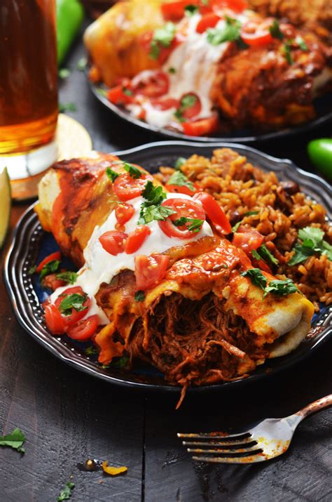 Slow Cooker Smothered Beef Burritos Host The Toast