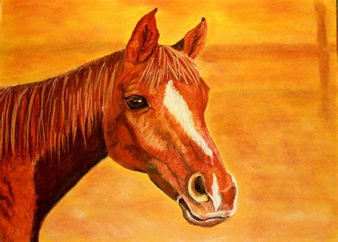Pastel Horse Painting By Jay Johnston Fine Art America
