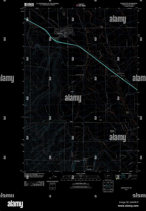 Map Of Manhattan Montana Hi Res Stock Photography And Images Alamy