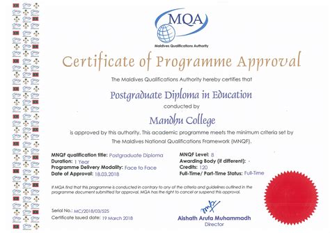 Post Graduate Diploma In Education Pgde Mandhu College