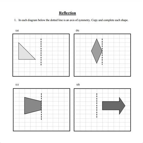 6 Reflective Symmetry Worksheet Templates And Samples Doc Pdf Free