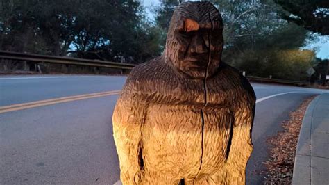 Bigfoot Statue Found Along Santa Cruz County Road