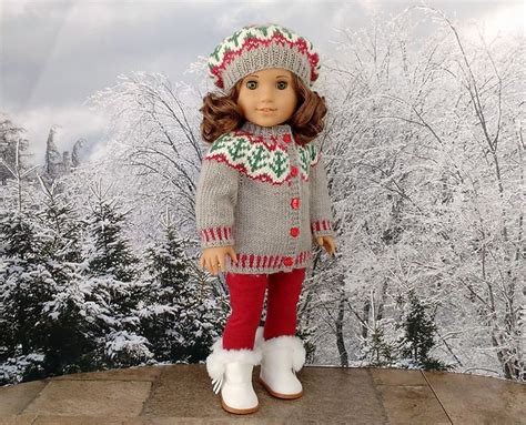 Fairestknits Winter Amira Pattern By Joan Duquette Doll Clothes