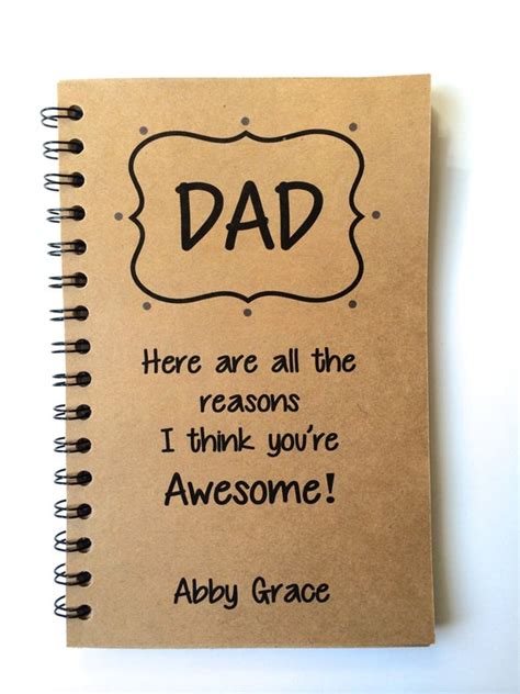 Gifts for dad from daughter son, unique fathers day personalized birthday gift ideas for men stepdad him, cool gadgets, best top christmas presents stocking stuffers. Fathers Day Gift Dad Gift From Daughter From Son Journal