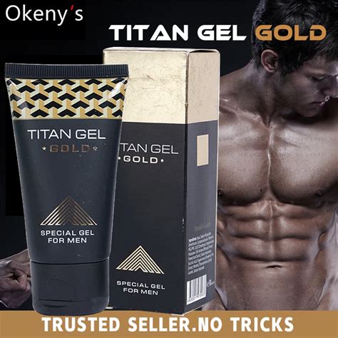 Pcs Original Titan Gel Gold Russia Penis Enlargement Cream Retarder Intim Gel For Help Male